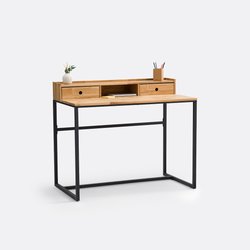 Hiba Oak & Metal Unit Desk LA REDOUTE INTERIEURS image