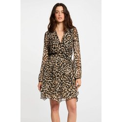 Vestido curto justo estampado MORGAN