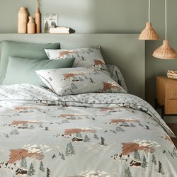 Housse de couette percale de coton, Orvaz LA REDOUTE INTERIEURS image