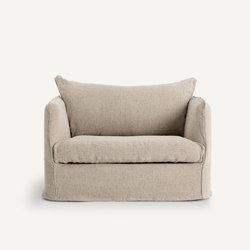 Sillón XL de lino moteado Neo Chiquito AM.PM image