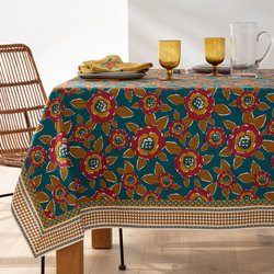 Chandi Floral Cotton & Linen Tablecloth JAMINI x LA REDOUTE INTERIEURS image
