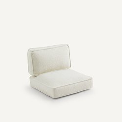 Kussens in bouclette stof voor fauteuil Dilma AM.PM image