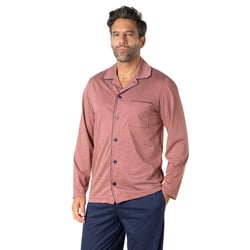 Pyjama long col chemise et ouvert EMINENCE image