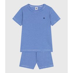 Pyjashort à rayures en coton PETIT BATEAU image