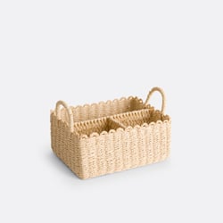 Panier multirangement en papier tressé, Petalia LA REDOUTE INTERIEURS image