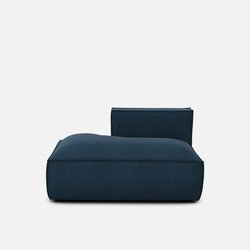 Chaise longue sinistra, velluto a coste, Seven LA REDOUTE INTERIEURS image