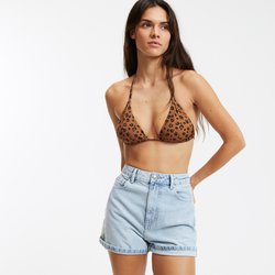 Soutien de biquíni triângulo, estampado leopardo LA REDOUTE COLLECTIONS image