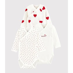 3er-Pack Wickelbodys PETIT BATEAU image