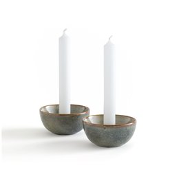Set of 2 Nelina Ceramic Candle Holders LA REDOUTE INTERIEURS image