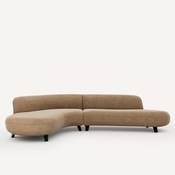 Divano angolare velluto stonewashed, Rosebury AM.PM image