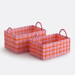 Set of 2 Camy Woven Scoubidou Baskets LA REDOUTE INTERIEURS image
