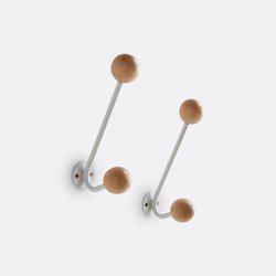 Lot de 2 porte-manteaux muraux Agama, 2 patères LA REDOUTE INTERIEURS image