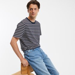 Gestreiftes T-Shirt mit rundem Ausschnitt LA REDOUTE COLLECTIONS image