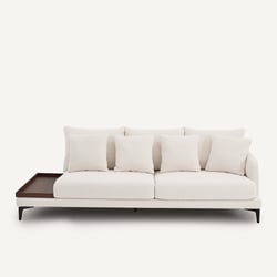 Demi-canapé avec plateau, en toile polyester, MODERNISTE EMMANUEL GALLINA X AM.PM image