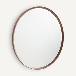 Miroir rond noyer massif, Diam 100cm, Orion AM.PM image