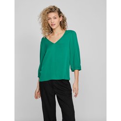 Blusa con cuello de pico y espalda de encaje VILA image