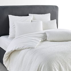 Felycia Textured 100% Organic Cotton Percale Duvet Cover AM.PM image