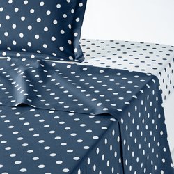 Drap pur coton imprimé pois, Clarisse LA REDOUTE INTERIEURS image