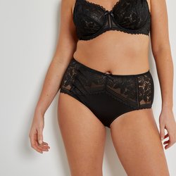 Трусы с высокой посадкой Signature из кружева JEANNE LA REDOUTE COLLECTIONS PLUS image