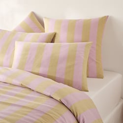 Funda de almohada de algodón, Tamori ámbar/malva LA REDOUTE INTERIEURS image