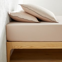 Sábana bajera algodón satinado 300 hilos, Victor LA REDOUTE INTERIEURS image