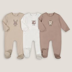 3er-Pack Strampler aus Baumwolle LA REDOUTE COLLECTIONS image