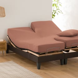 Scenario Plain Cotton Fitted Sheet For Articulated Bed LA REDOUTE INTERIEURS image