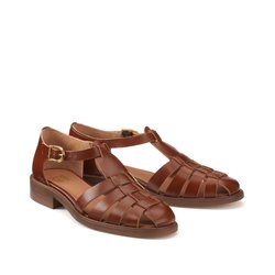 Сандалии в стиле «медуза» из кожи, Signature SOLENN LA REDOUTE COLLECTIONS image