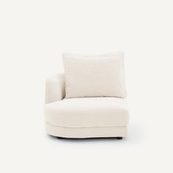 Sofá modular, lado izquierdo, en terciopelo de chenilla, TIBERIO AM.PM image
