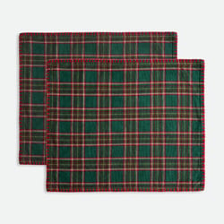 Set of 2 Wilson Checked Dyed Woven Washed Cotton Placemats LA REDOUTE INTERIEURS image