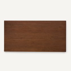 Plateau de table rectangulaire en plaqué noyer, longueur 200 cm, RECTO AM.PM image