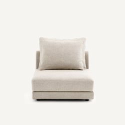 Chauffeuse modulable en texturé viscose et lin, TIBERIO AM.PM image