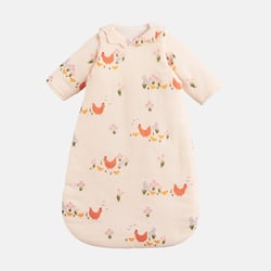 Gigoteuse hiver, en gaze de coton bio, imprimé poules, POULETTE LA REDOUTE INTERIEURS image