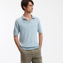 Kurzärmeliges Poloshirt mit V-Ausschnitt LA REDOUTE COLLECTIONS image