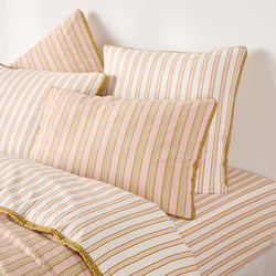 Funda de almohada en percal de algodón, a rayas, ALISON LA REDOUTE INTERIEURS image