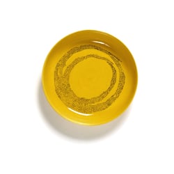 Assiette haute feast par ottolenghi grès jaune/noir ø22 cm SERAX image