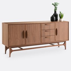 Buffet enfilade plaqué noyer, Larsen LA REDOUTE INTERIEURS image