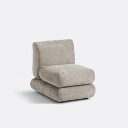 Poltrona modulare, velluto spesso, HOOVER LA REDOUTE INTERIEURS image