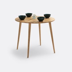 Crueso Round Ash Dining Table (Seats 4) LA REDOUTE INTERIEURS image