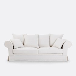 Sofá-cama Bultex, linho espesso, Adelia LA REDOUTE INTERIEURS image