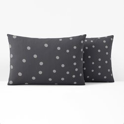 Orianne Spotted 100% Cotton Pillowcase LA REDOUTE INTERIEURS image