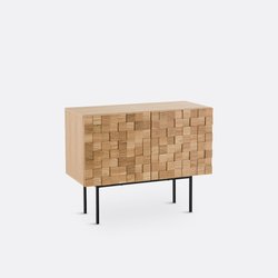 Madria Oak Veneer 2-Door Sideboard LA REDOUTE INTERIEURS image