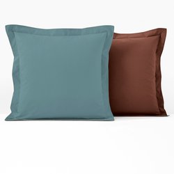 Taie d'oreiller en coton bicolore SO'HOME image