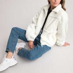 Veste zippée en sherpa, col montant LA REDOUTE COLLECTIONS image
