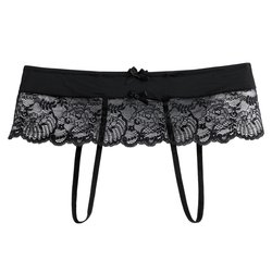 Lace Crotchless Shorts SUITE PRIVEE image