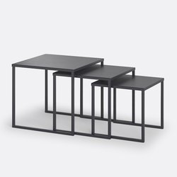 Lot de 3 tables basses gigognes métal acier, Miva LA REDOUTE INTERIEURS image