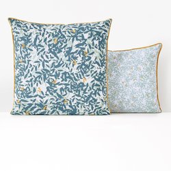 Foliage Floral 100% Cotton Percale 200 Thread Count Pillowcase LA REDOUTE INTERIEURS image