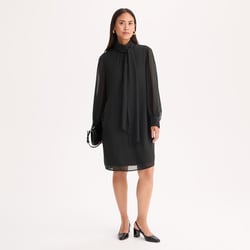 Robe à col lavallière, longueur genou, manches longues ANNE WEYBURN image