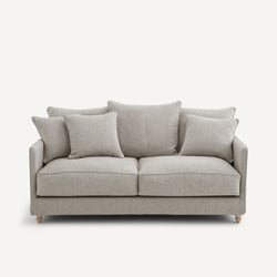 Canapé compact convertible en texturé viscose et lin, LAZARE AM.PM image