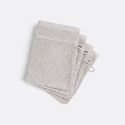 Set van 4 washandjes in bouclette badstof, Zavara LA REDOUTE INTERIEURS image